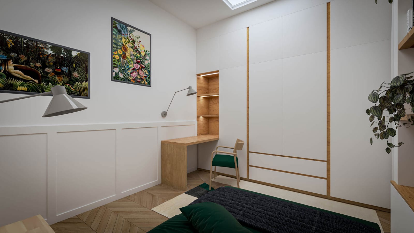 Szoba telített árnyalatokkal