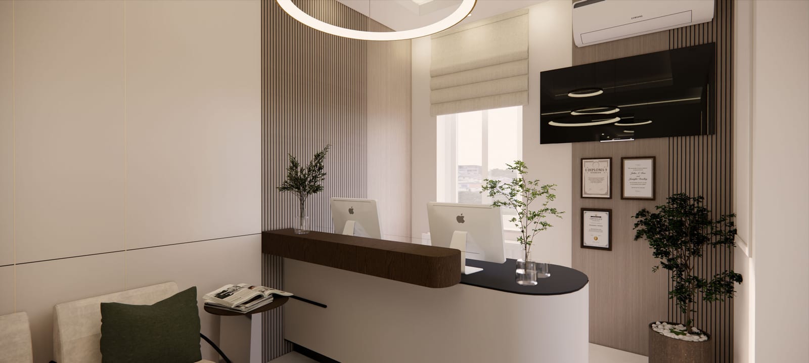 Recepciós pult — a rendelő arculatának meghatározó eleme